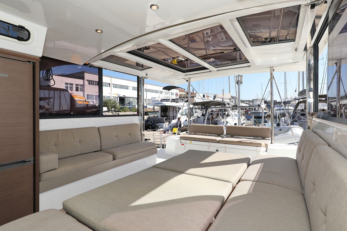Sea Office, a Bali Catspace catamaran at Grad Trogir, Croatia