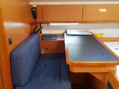 Cabin on Kondor, a Bavaria Cruiser 51 sailboat at Grad Šibenik, Croatia