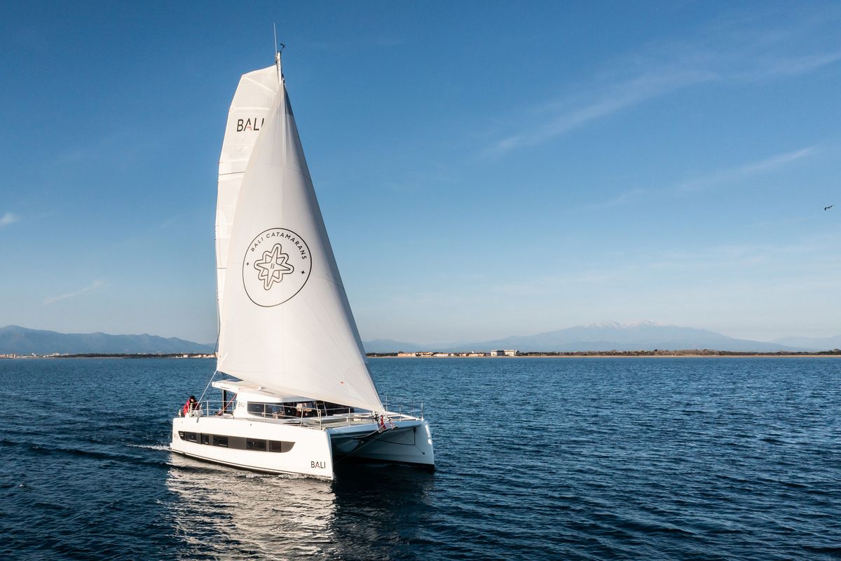 Exterior view of Hanna, a Bali Catsmart OW catamaran at Pirovac, Croatia