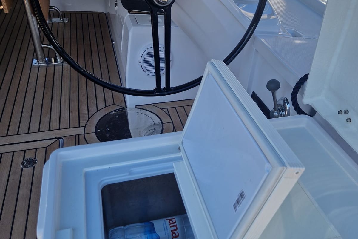 Cockpit of My Dreams, a Elan Impression 45 sailboat at Grad Pula, Croatia