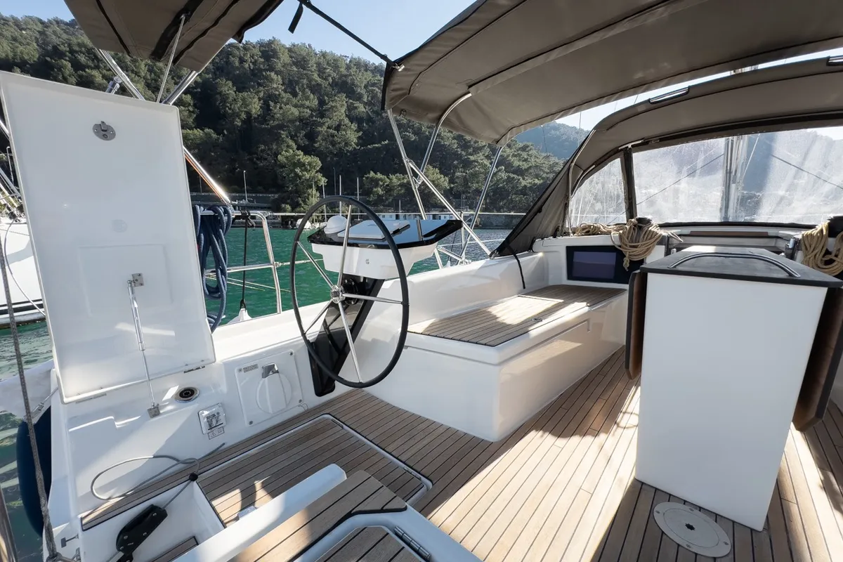 Los Angeles, a Dufour 41 sailboat at Fethiye, Turkey