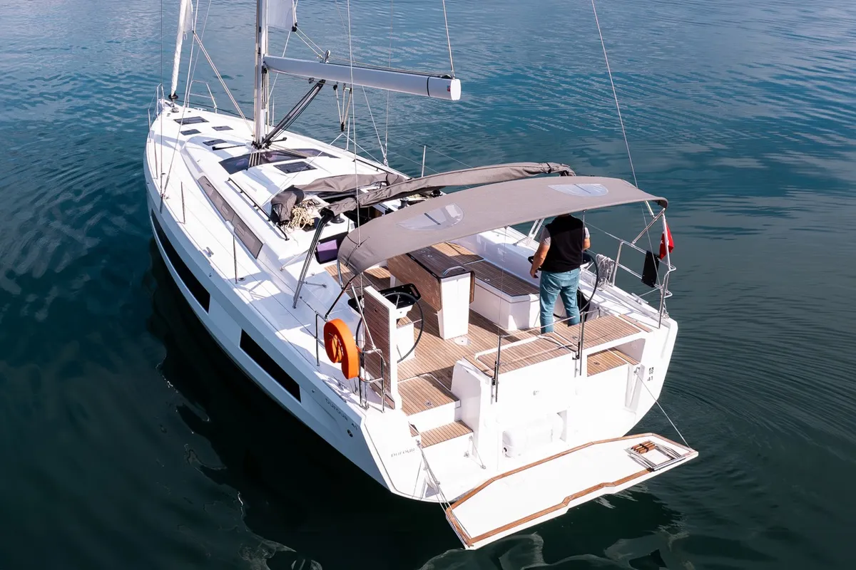 Los Angeles, a Dufour 41 sailboat at Fethiye, Turkey