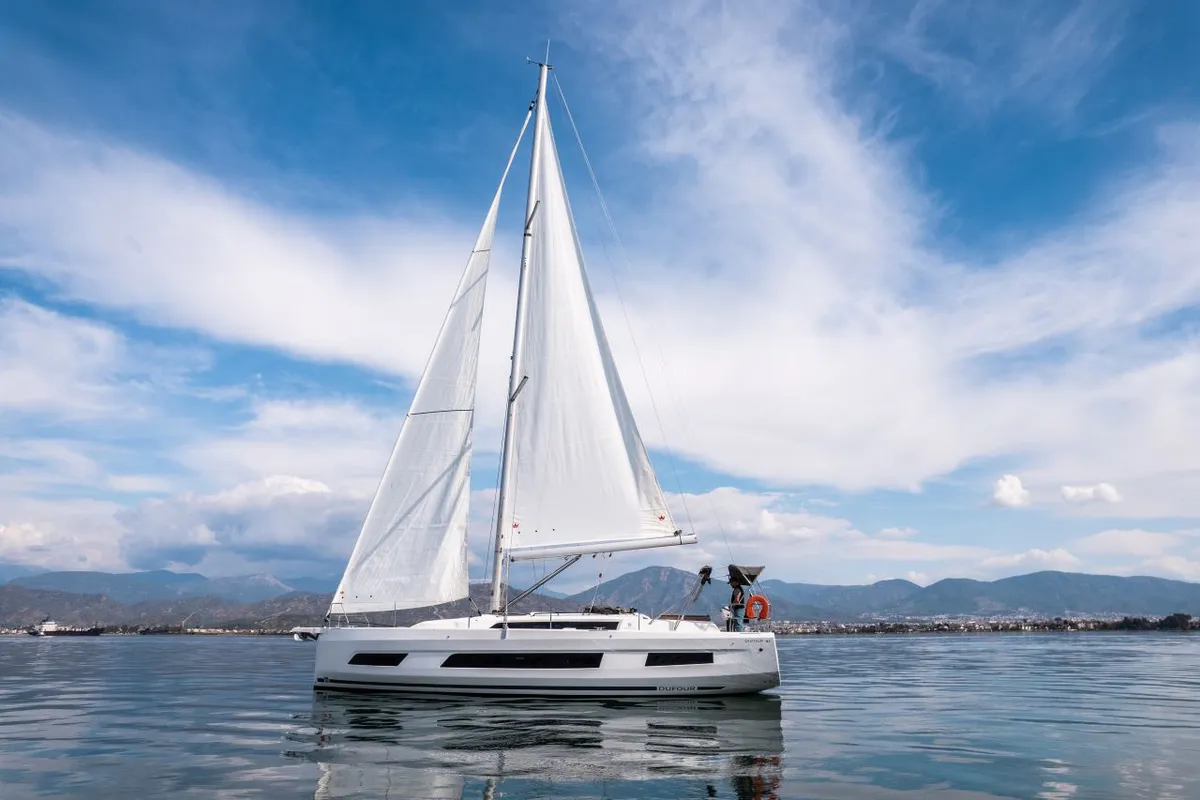 Los Angeles, a Dufour 41 sailboat at Fethiye, Turkey
