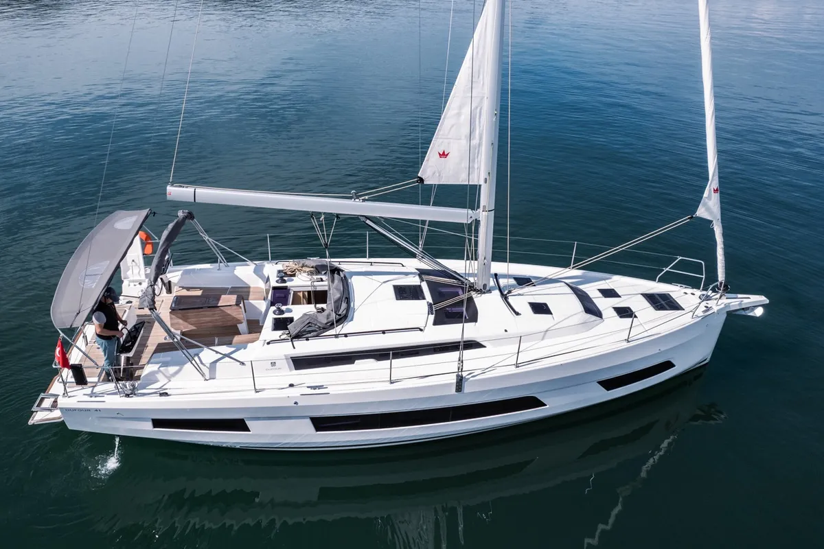 Los Angeles, a Dufour 41 sailboat at Fethiye, Turkey