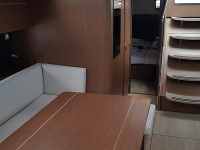 Salon of Nicolaos, a Beneteau Oceanis 51.1 sailboat at Tourlos, Greece
