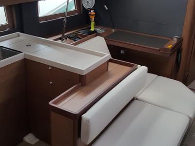 Galley of Nicolaos, a Beneteau Oceanis 51.1 sailboat at Tourlos, Greece