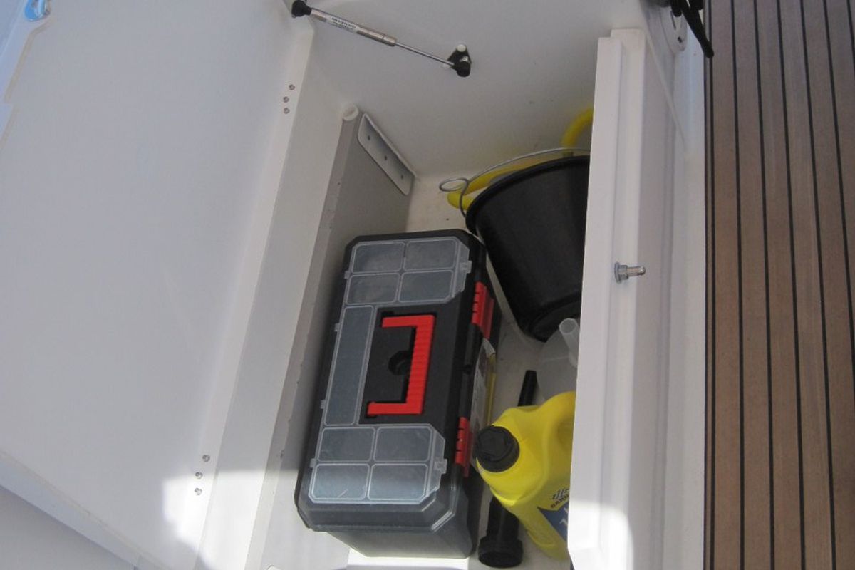 Erminia, a Jeanneau Sun Odyssey 440 sailboat at Capo d'Orlando, Italy