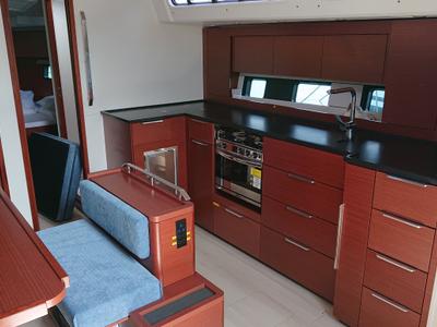 Galley of Vaya, a Hanse Yachts Hanse 460 sailboat at Općina Medulin, Croatia