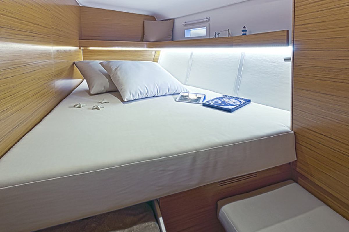 Cabin on Marina, a Elan Impression 494 sailboat at San Benedetto del Tronto, Italy