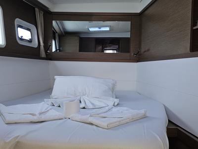 Cabin on Oscar V, a Lagoon 450 catamaran at Alameda, United States
