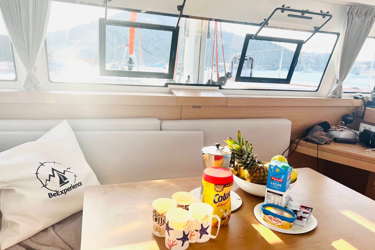 Salon of Moana Ibiza Bareboat, a Excess 11 catamaran at Ibiza, Spain