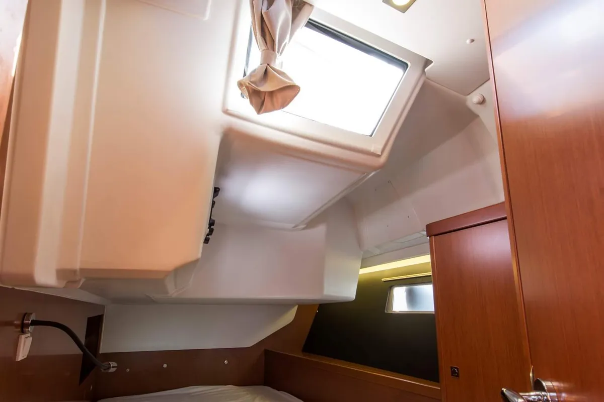 Cabin on Rafaella, a Beneteau Oceanis 45 sailboat at Volos Municipality, Greece