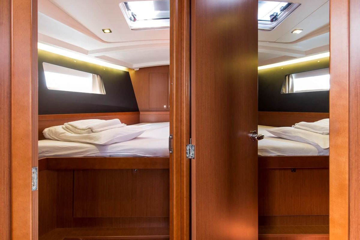 Cabin on Rafaella, a Beneteau Oceanis 45 sailboat at Volos Municipality, Greece
