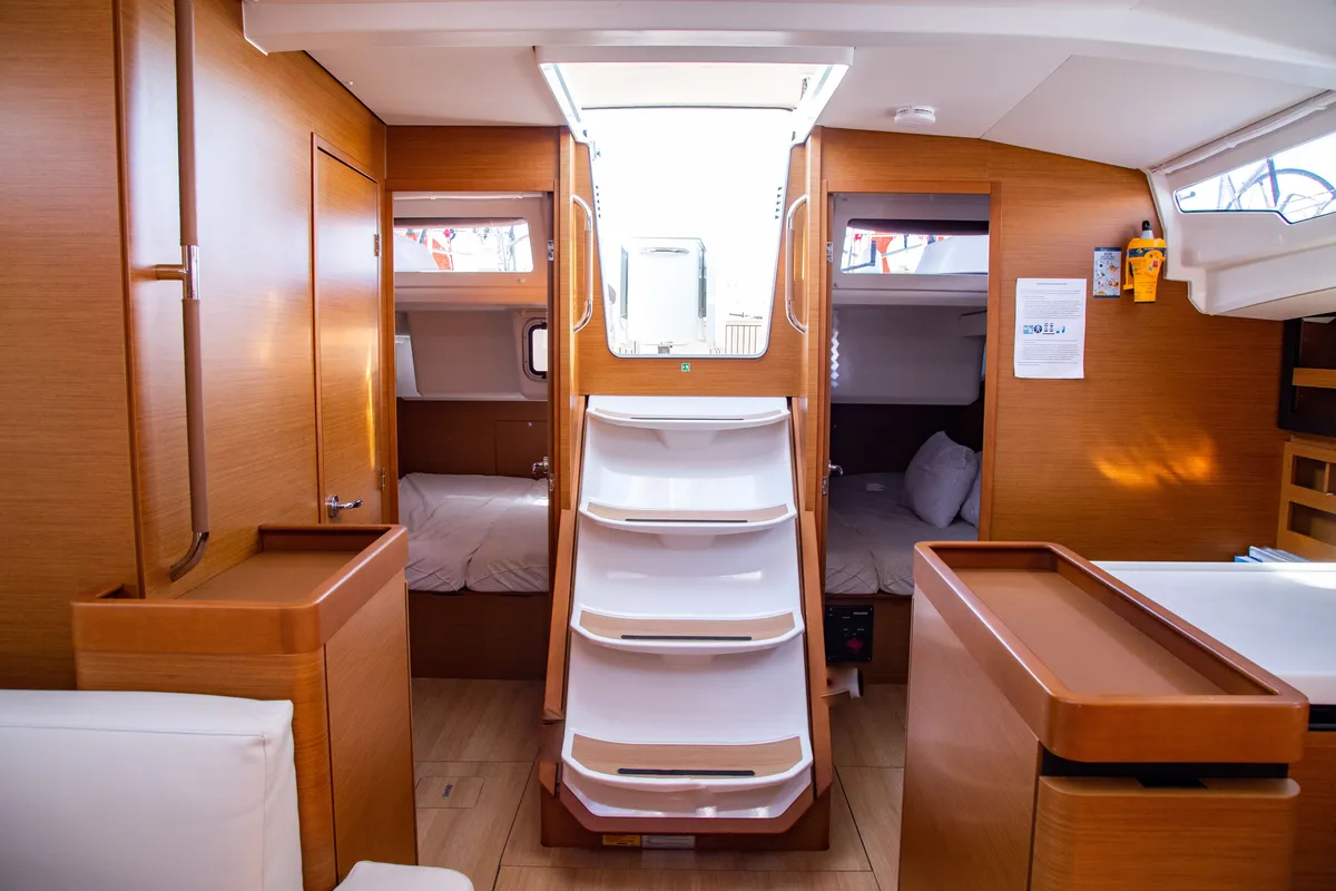 Apostolis, a Jeanneau Sun Odyssey 440 sailboat at Zakynthos Municipal Unit, Greece