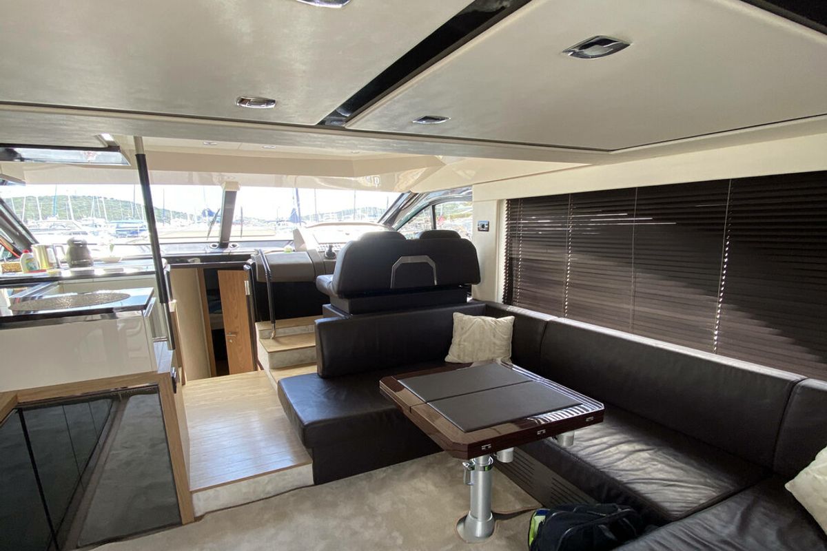 Salon of Sid One, a Sessa Marine Sessa Fly 47 yacht at Grad Šibenik, Croatia