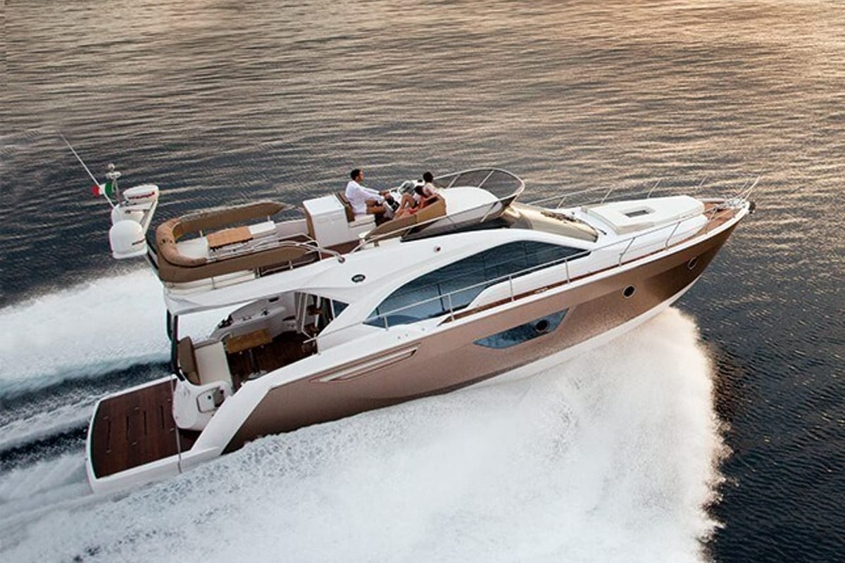 Exterior view of Sid One, a Sessa Marine Sessa Fly 47 yacht at Grad Šibenik, Croatia