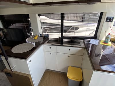 Galley of Sid One, a Sessa Marine Sessa Fly 47 yacht at Grad Šibenik, Croatia