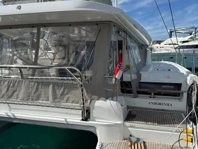 Andorinha, a Lagoon 43 catamaran at Općina Rogoznica, Croatia