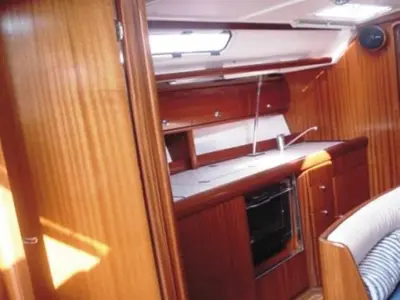 Noelle, a Bavaria 38 sailboat at Port of Avdira, Greece