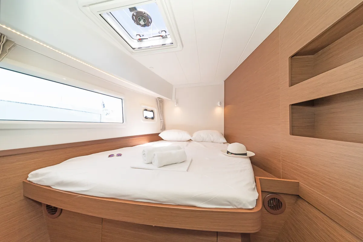 Cabin on White Waves, a Lagoon 42 catamaran at Municipal Unit of Lefkada, Greece