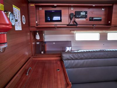 Salon of Athi, a Dufour 460 GL sailboat at Pirovac, Croatia