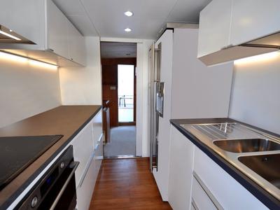Galley of Teddy Bear, a Cantieri di Pisa Pegasus 80 yacht at Olbia, Italy