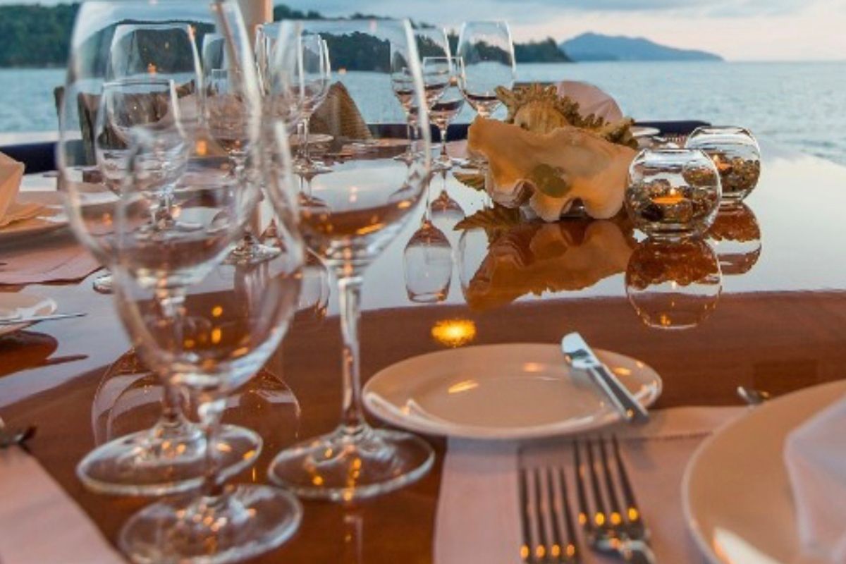 Deck of Teddy Bear, a Cantieri di Pisa Pegasus 80 yacht at Olbia, Italy