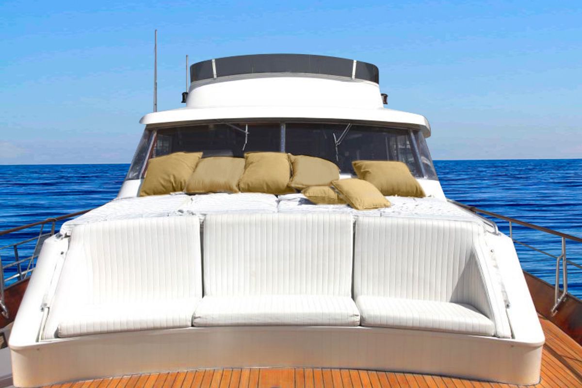 Teddy Bear, a Cantieri di Pisa Pegasus 80 yacht at Olbia, Italy