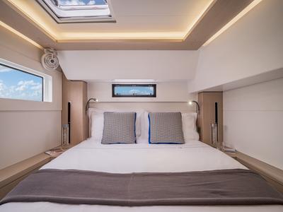 Cabin on LEWIS, a Lagoon 46 catamaran at Athens, Greece