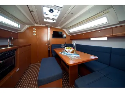Salon of MH 71, a Bavaria Cruiser 41 sailboat at Murter, Croatia