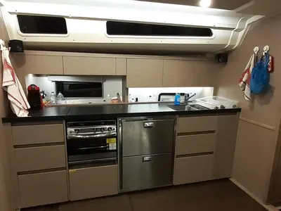 Galley of Planaria, a Hanse Yachts Hanse 508 sailboat at Volos Municipality, Greece