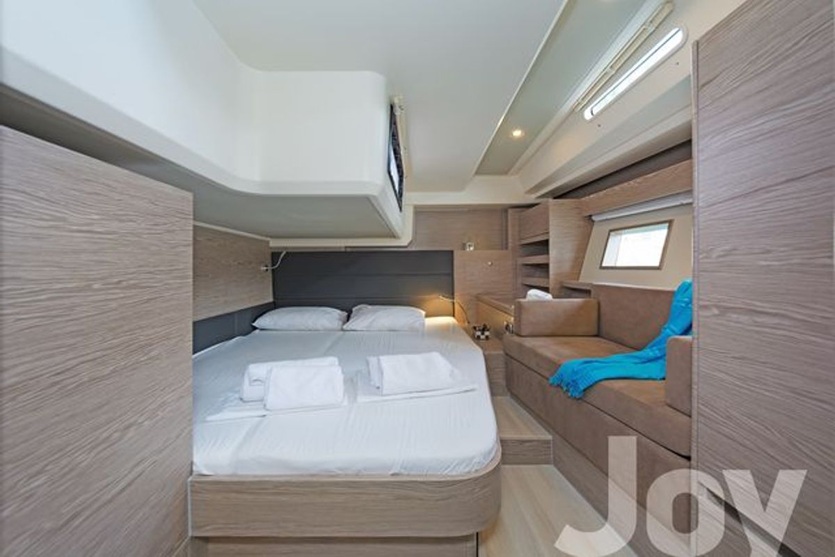 Cabin on Joy, a Hanse Yachts Hanse 548 sailboat at Municipal Unit of Lefkada, Greece