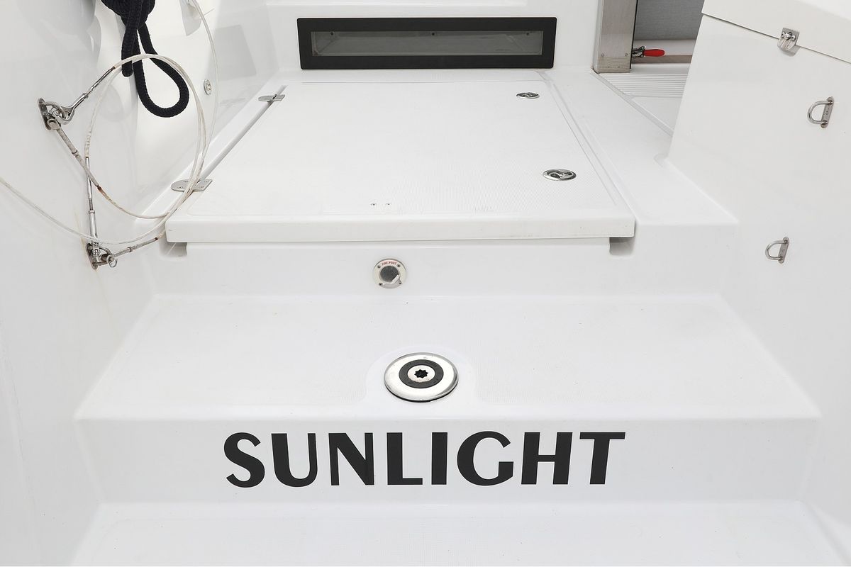 Exterior view of Sunlight, a Bali 4.2 OW catamaran at Općina Sveti Filip i Jakov, Croatia