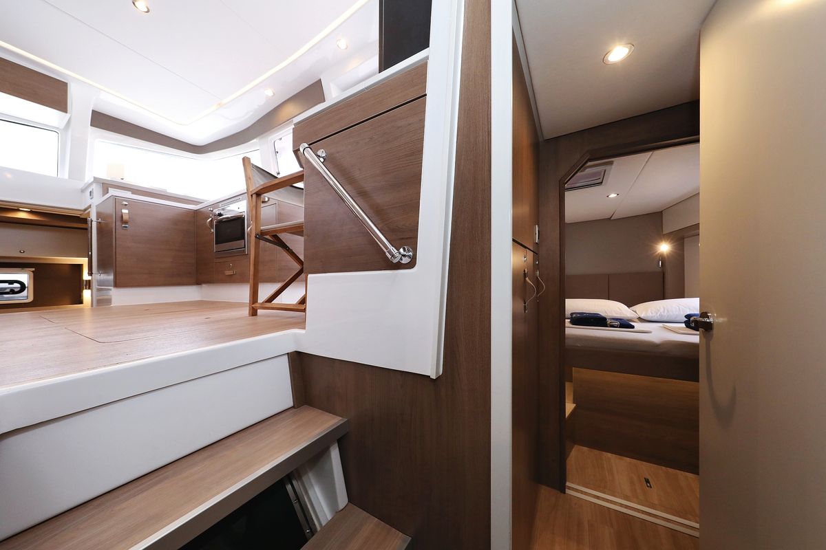 Cabin on Sunlight, a Bali 4.2 OW catamaran at Općina Sveti Filip i Jakov, Croatia