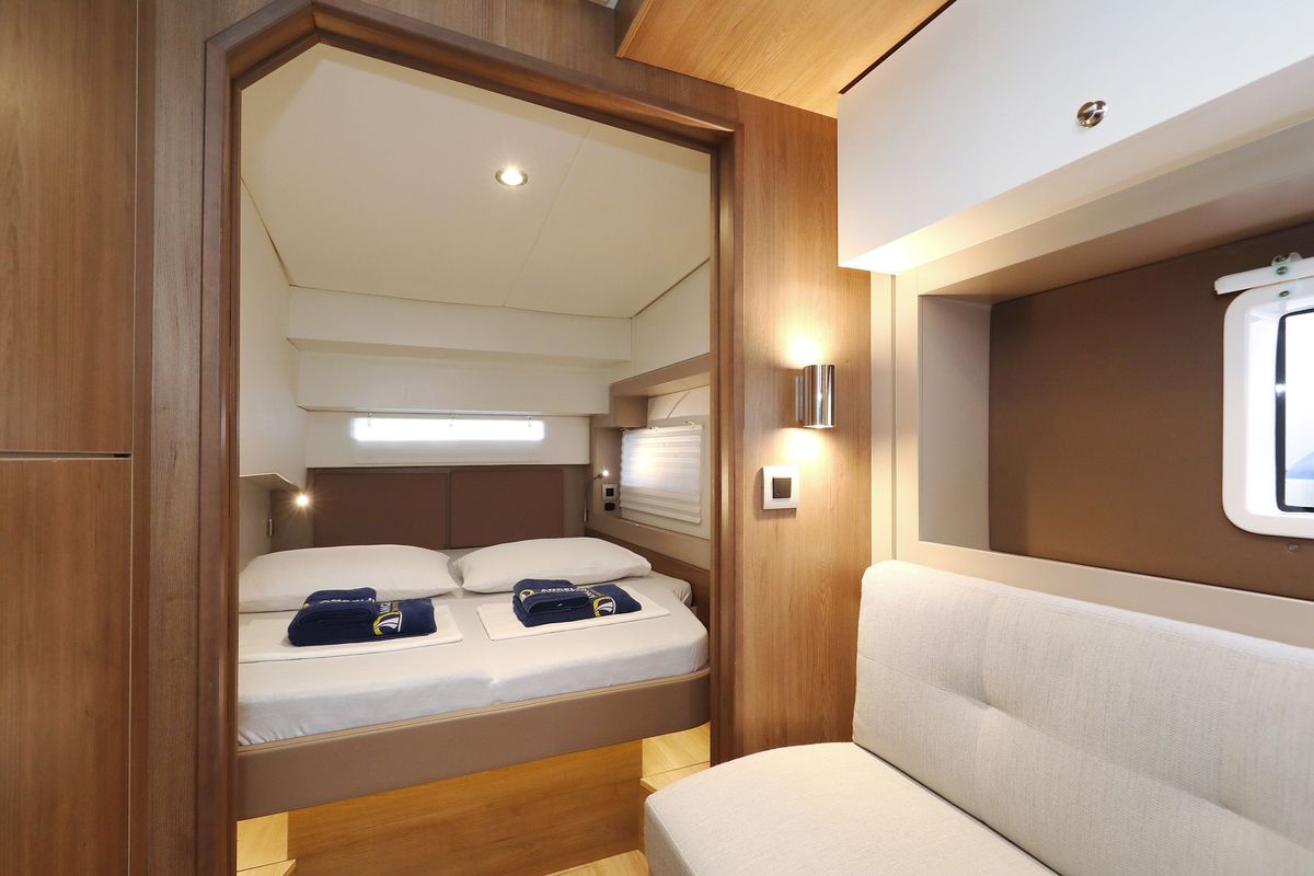 Cabin on Sunlight, a Bali 4.2 OW catamaran at Općina Sveti Filip i Jakov, Croatia