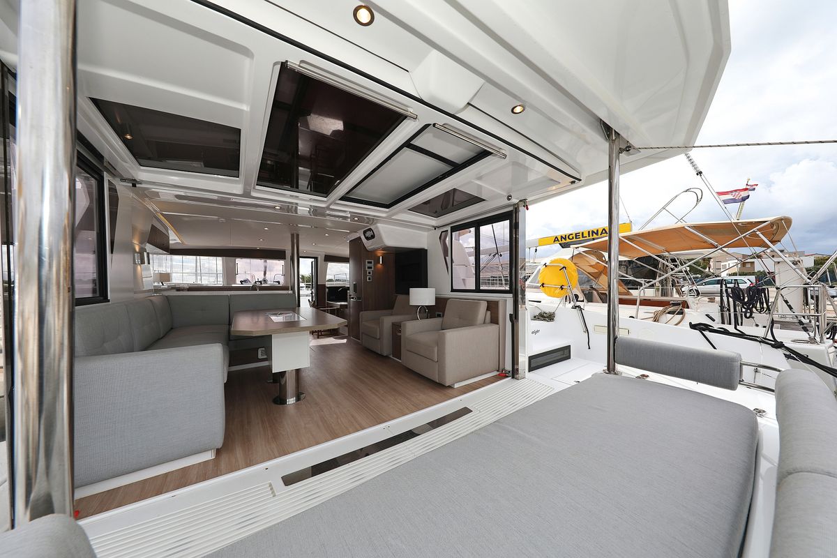 Salon of Sunlight, a Bali 4.2 OW catamaran at Općina Sveti Filip i Jakov, Croatia