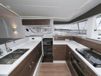Galley of Sunlight, a Bali 4.2 OW catamaran at Općina Sveti Filip i Jakov, Croatia