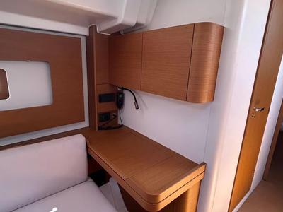 Salon of TITI, a Beneteau First 44 sailboat at Lavreotiki Municipal Unit, Greece