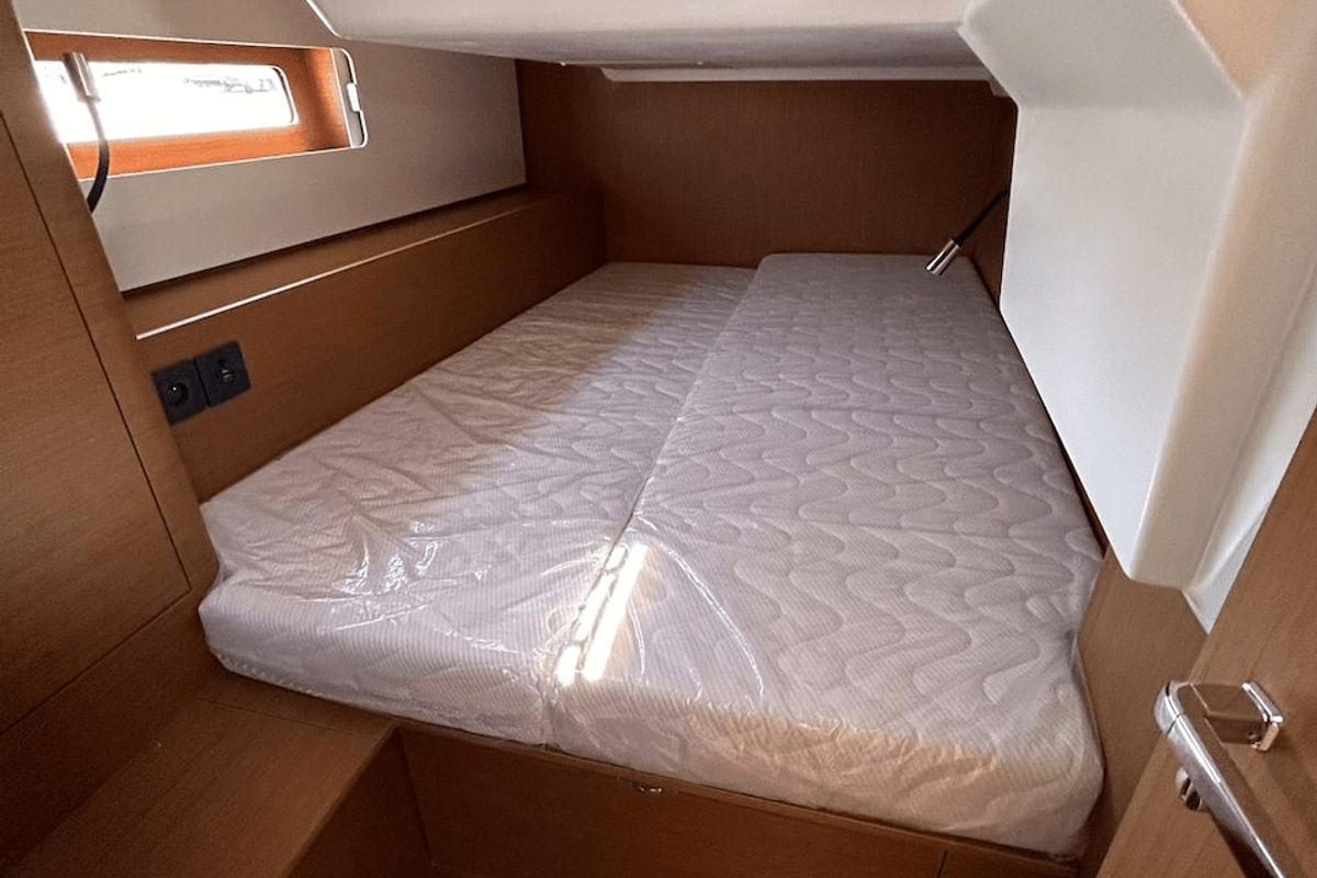 Cabin on TITI, a Beneteau First 44 sailboat at Lavreotiki Municipal Unit, Greece