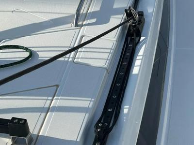 Deck of TITI, a Beneteau First 44 sailboat at Lavreotiki Municipal Unit, Greece