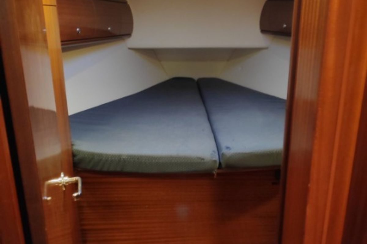 Cabin on ARGONAUTIS, a Bavaria 44 sailboat at Port of Avdira, Greece