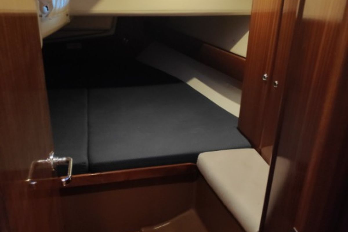Cabin on ARGONAUTIS, a Bavaria 44 sailboat at Port of Avdira, Greece