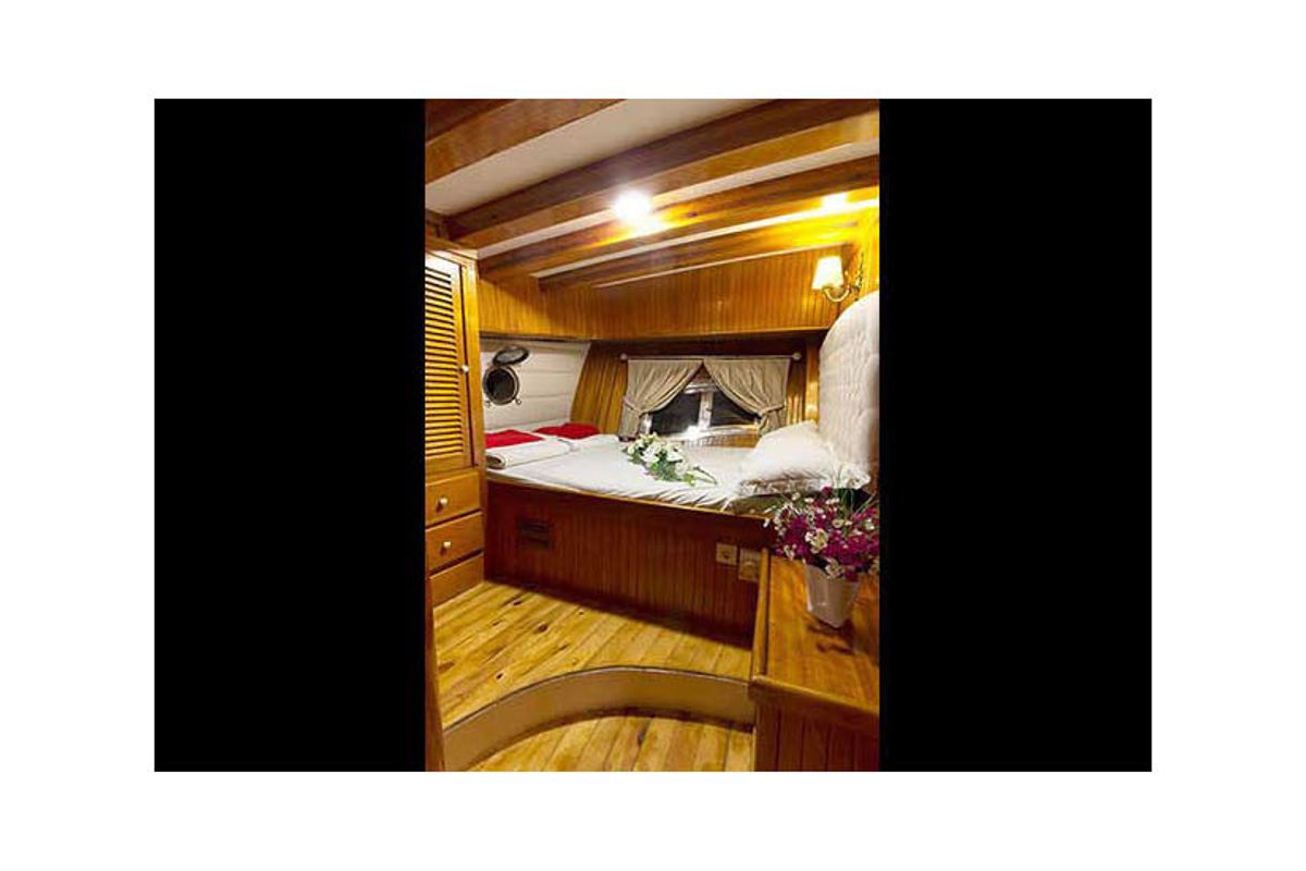 Cabin on Hera, a Gulet Gulet gulet at Corfu, Greece
