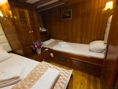 Cabin on Hera, a Gulet Gulet gulet at Corfu, Greece