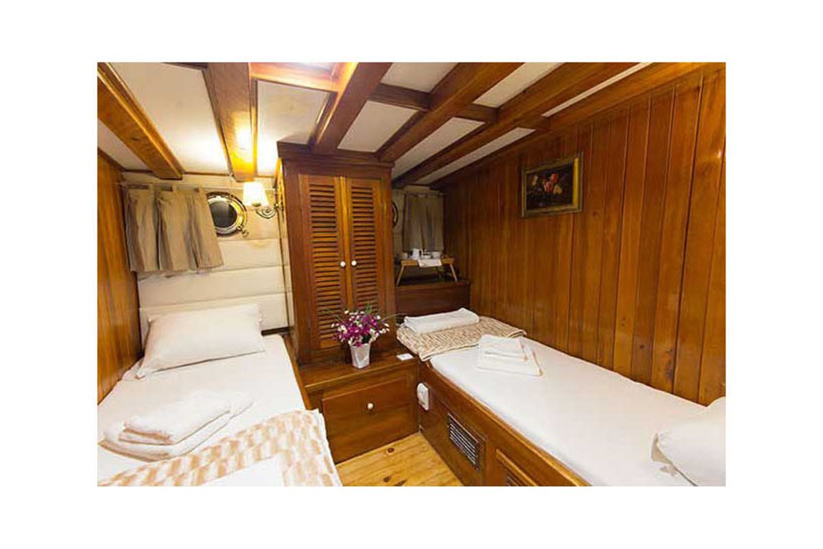 Cabin on Hera, a Gulet Gulet gulet at Corfu, Greece
