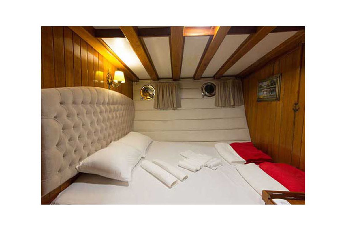 Cabin on Hera, a Gulet Gulet gulet at Corfu, Greece