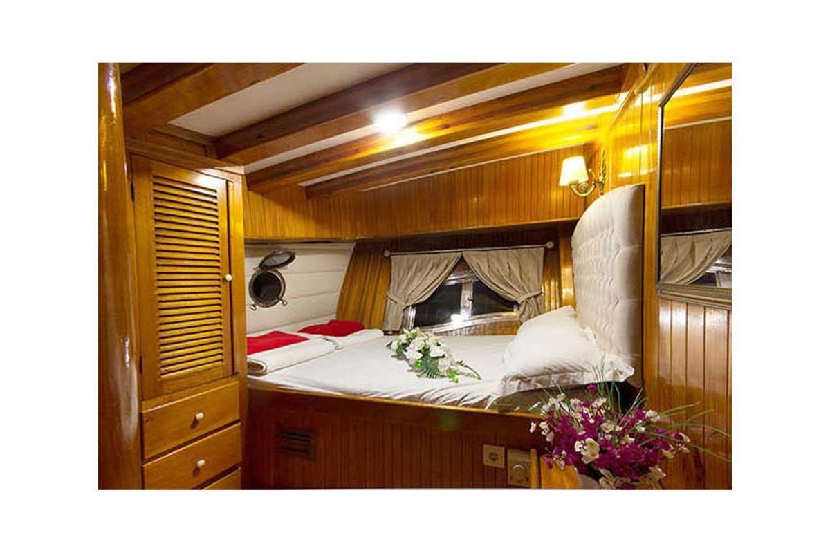 Cabin on Hera, a Gulet Gulet gulet at Corfu, Greece