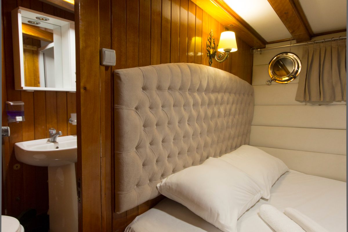 Cabin on Hera, a Gulet Gulet gulet at Corfu, Greece