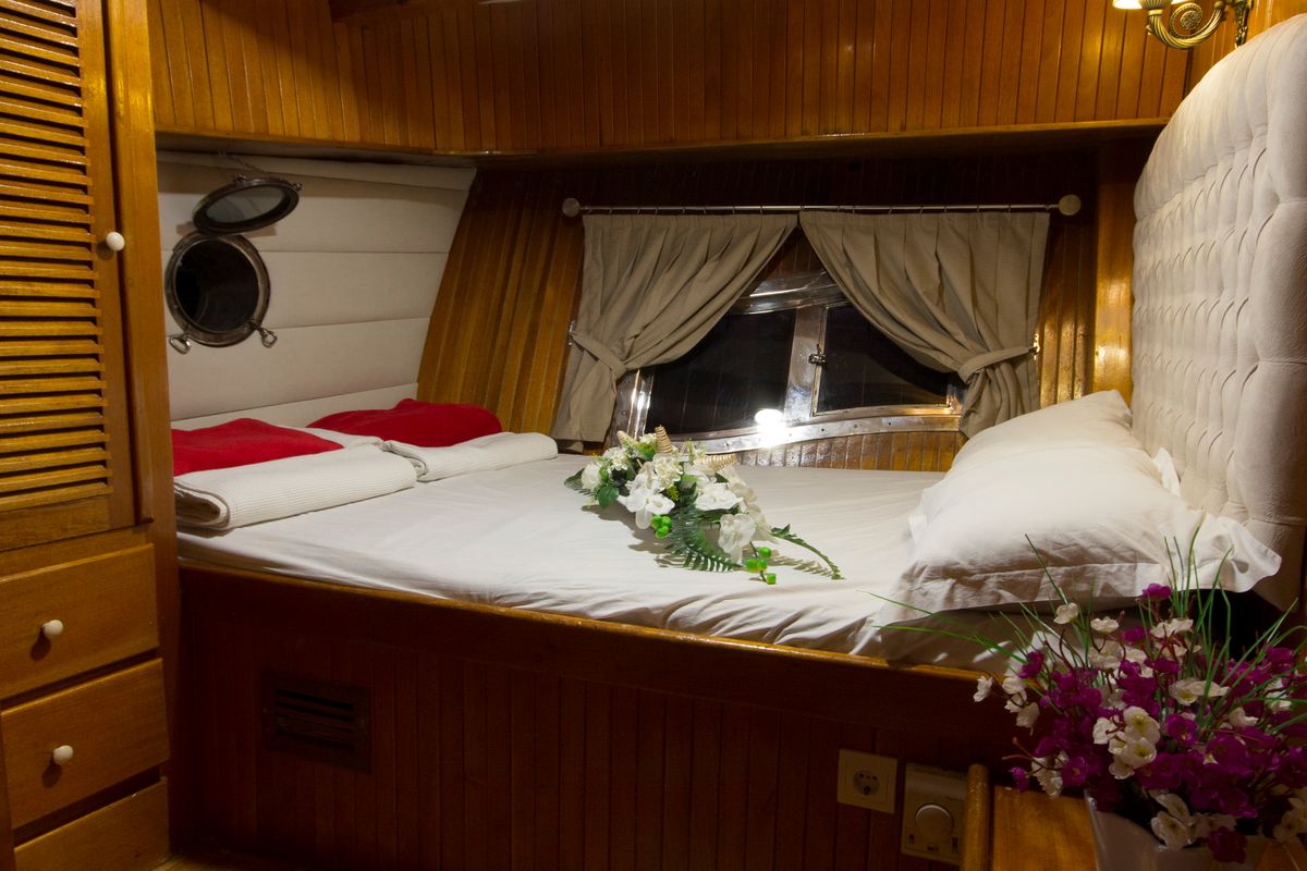 Cabin on Hera, a Gulet Gulet gulet at Corfu, Greece