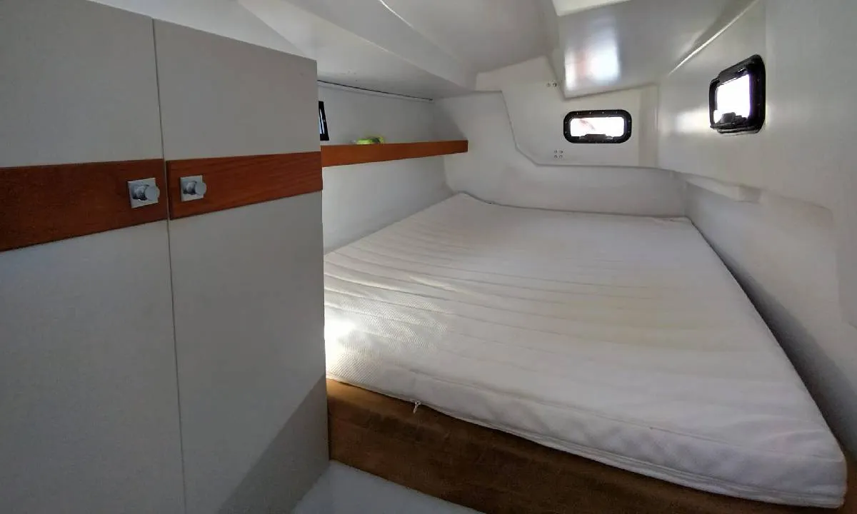 Cabin on Yume, a RM Yachts RM 10.60 sailboat at Saint-Cast-le-Guildo, France